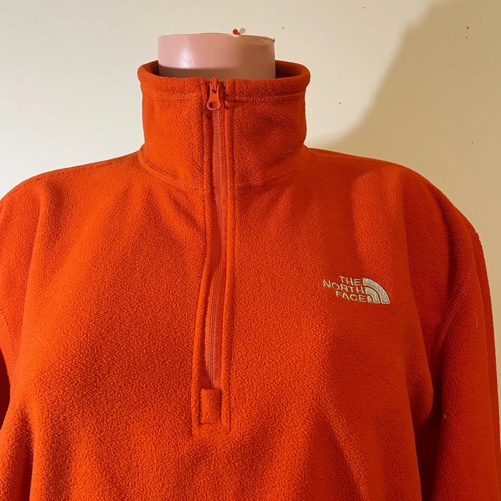 The North Face Orange Quarter-Zip Fleece Pullover